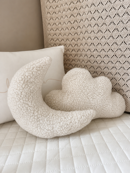 Bouclé Moon Nursery Cushion