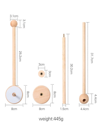 Wooden Baby Mobile Crib Arm