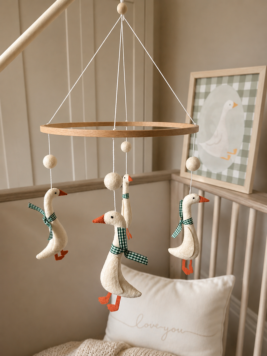 Goose Ribbon Mobile