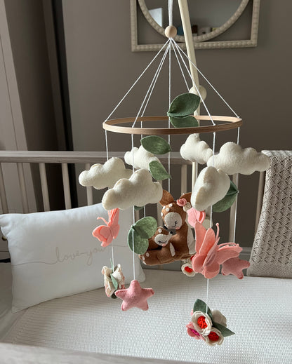 Mother Deer and Fawn Mobile