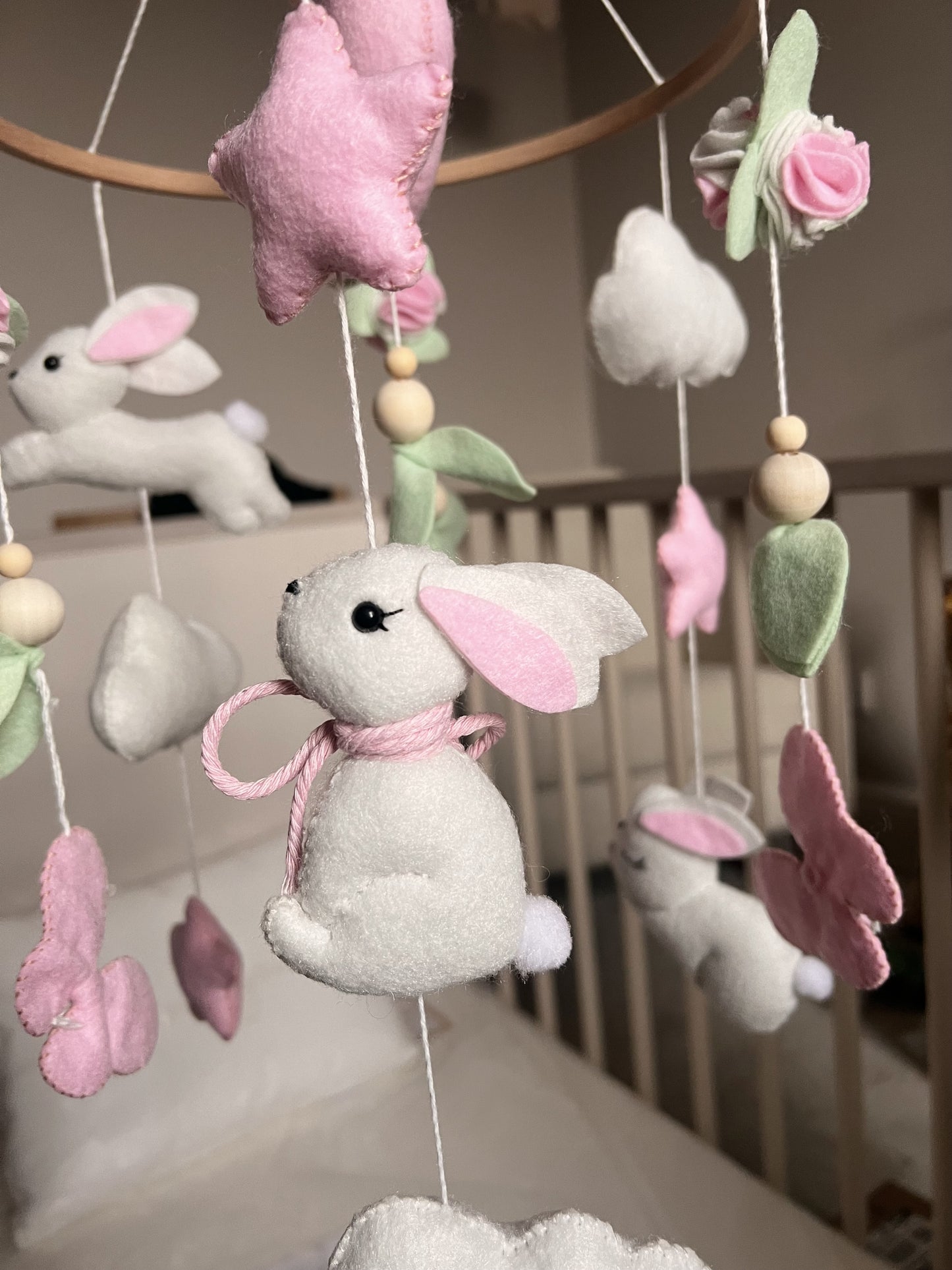 White Bunny Mobile