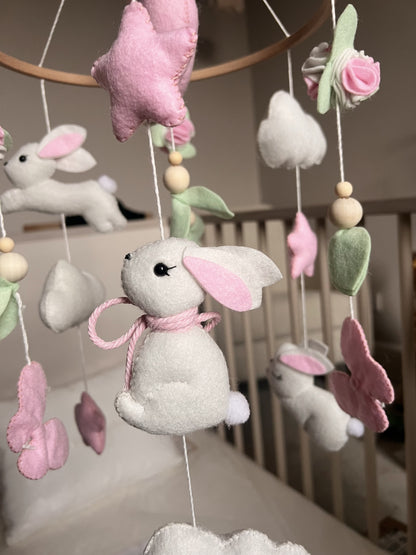 White Bunny Mobile