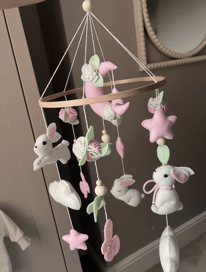 White Bunny Mobile