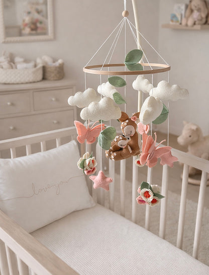 Mother Deer and Fawn Mobile