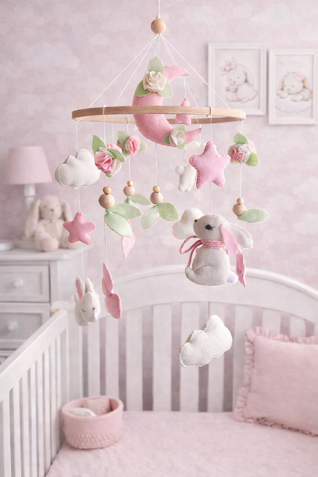 White Bunny Mobile