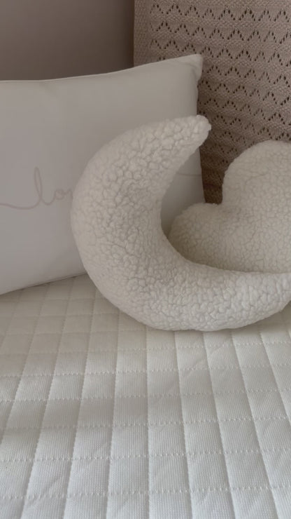 Bouclé Moon Nursery Cushion